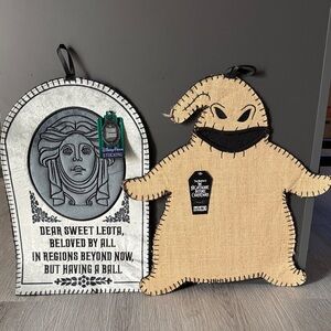 Disney Oogie Boogie and Haunted Mansion Leota Tombstone Christmas Stockings NWT